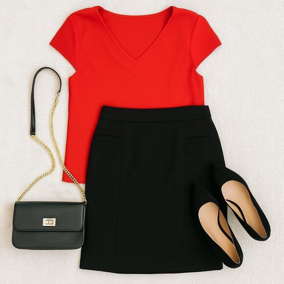 Talbots Pencil Skirt Size 20WP Black Comfort Waist Career Minimalist New - Picture 9 of 9